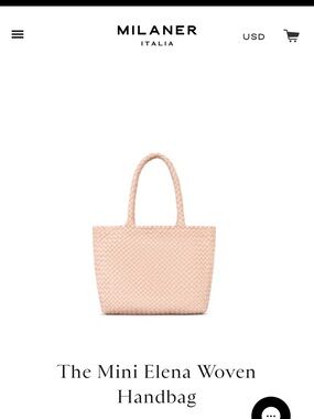 Milaner Italia woven leather tote